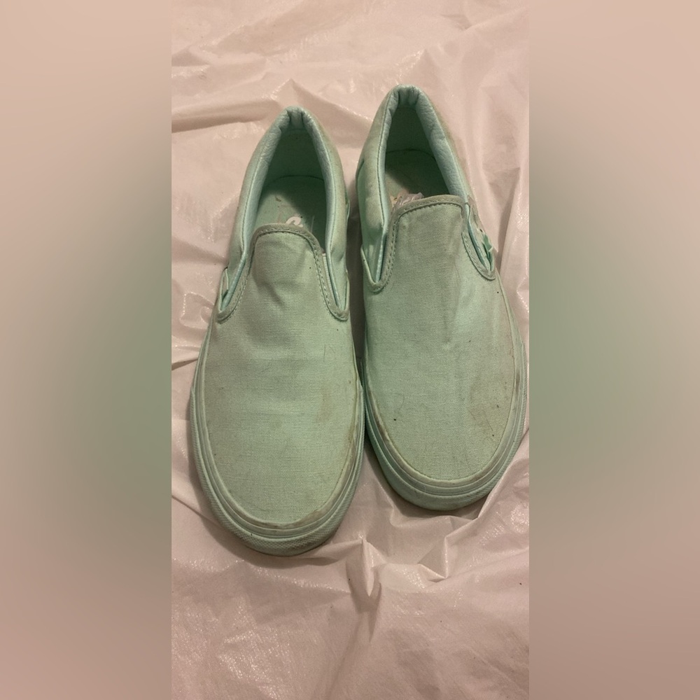 Mint green vans! $39 or best offer!